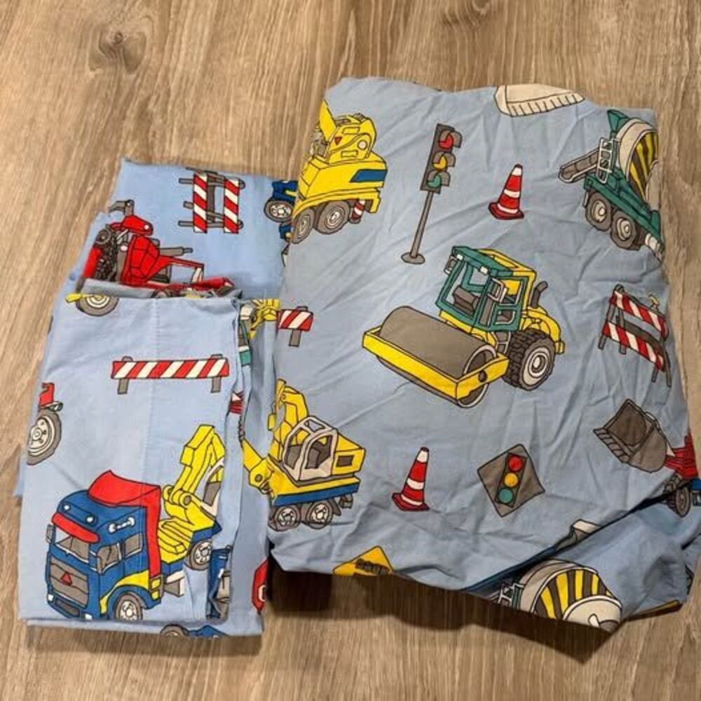 Organic Cotton Company Store 100% cotton sheets truck construction Queen
